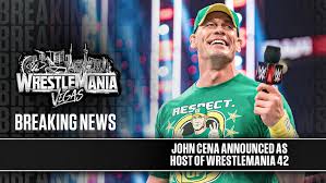 John Cena to host WrestleMania 42