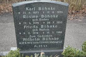 Grab von Karl Böhnke (21.04.1873-17.08.1954), Friedhof Bunde-neuer ...