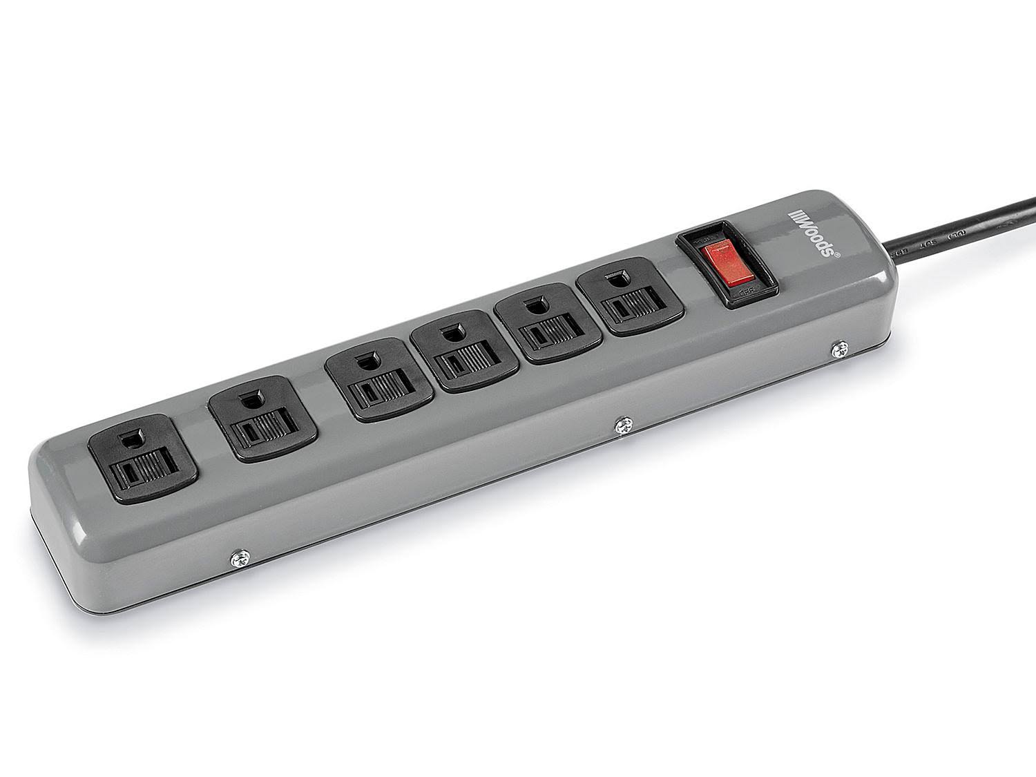 ULINE Industrial Power Strip 6 Outlet