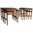 3-Piece IndoorOutdoor Teak Nesting Table Set Teak Furniture