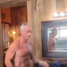 RFK Jr plunges into ice bath – in his jeans