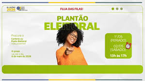 Plantão eleitoral no feriado de 1º/05 e no sábado (02/05) será das 13h às 17h