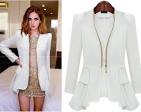 Ladies white jackets blazers