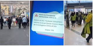 Sirenas, alerta SAE y evacuación masiva: Así se vivió el simulacro de terremoto y tsunami en la Región de Antofagasta