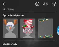 Obraz: Efekty i filtry w Messengerze