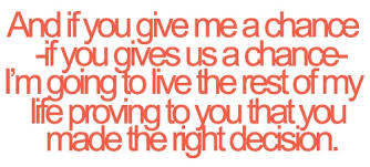 Give Us A Chance Love Quotes - give us a chance love quotes ... via Relatably.com