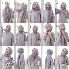 Image result for tutorial hijab