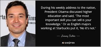 Jimmy Fallon quote: During his weekly address to the nation ... via Relatably.com