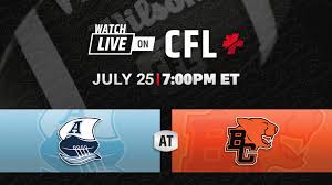 Week 8: Toronto Argonauts at BC Lions