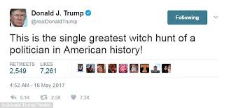 Image result for the witch hunt against Trump