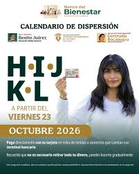 El viernes 23 de octubre reciben sus Becas para el Bienestar