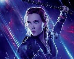 Image of Avengers: Endgame movie poster with Scarlett Johansson