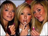 Atomic Kitten (from left to right): McClarnon, Hamilton, and Frost - _39800987_atomic_kitten_203pa