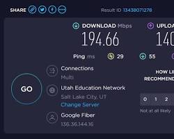 صورة موقع Google Fiber Speed Test