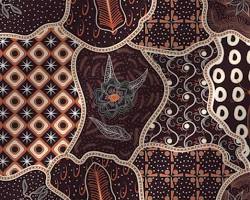 Gambar karya seni kriya batik motif tradisional