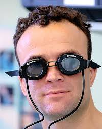 Eye-catching invention: Dr Rob Fuller has developed eye-warming goggles that help treat dry eye. As Professor David Gartry, of Moorfields, explains: &#39;The ... - article-1106224-02F45DFB000005DC-363_468x588