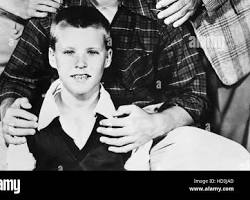 Adventures of Ozzie and Harriet 1952 TV series cast Ozzie Nelson Harriet Nelson David Nelson Ricky Nelson black and white television stills ABC show family home set, AI generated