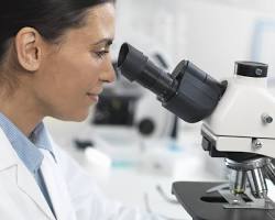 Image of Microscope in a pathology lab