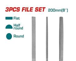 Image of Total 3 Pcs wood file set Size:200mm