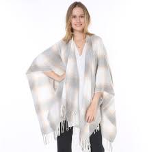 Image result for plaid ponchos