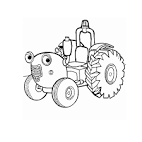 Coloriage tracteur tom Dessin imprimer