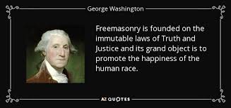 George Washington quote: Freemasonry is founded on the immutable ... via Relatably.com