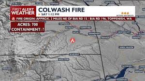 BREAKING: Evacuations in Mabton due to 700 acre Colwash Fire