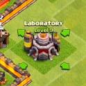 Resultado de imagen de laboratorio nivel  9 clash of clans actualizacion