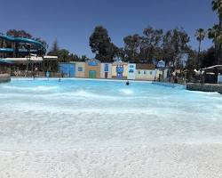 Image of Back Breaker Bay wave pool at Hurricane Harbor Texas