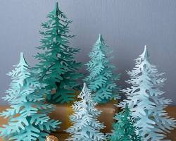 Image of DIY paper christmas tree