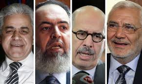 Hamdeen, Hazem, Baradie and Abou-elfotouh. Former secretary general of the Arab League and ex-presidential candidate Amr Moussa recently acquired new titles ... - 2012-634846143439124007-912