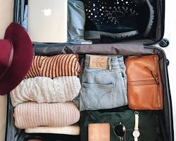 Packing a suitcase for travel