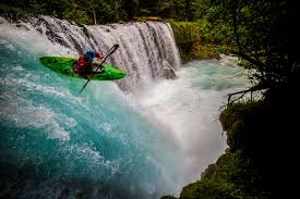 Image result for canoeing over waterfalls