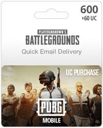 600UC PUBG Mobile Gift Card | Email Delivery