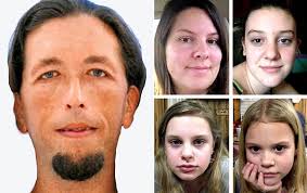 Adam Mayes (left), is charged with killing Jo Ann Bain (top left) and her daughter, Adrienne Bain, ... - girls