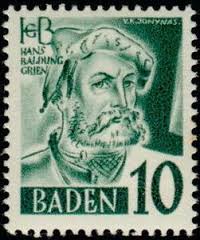 Briefmarkenkatalog : Briefmarke ‹ Hans Baldung. Hans Baldung