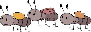 Resultado de imagen de Hilera de hormigas