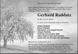 Gerhard Raddatz-Rabenhorst, im | Nordkurier Anzeigen - 006210716801
