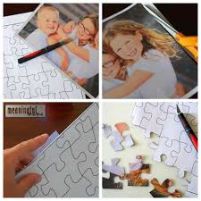 DIY Magnet Photo Puzzle for Refrigerator
