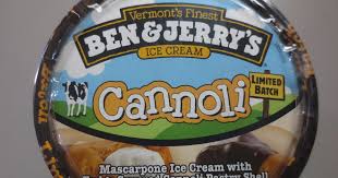 Ben & Jerry's Cannoli Ice Cream - FATGUYFOODBLOG