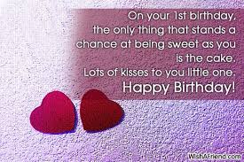 1st Birthday Wishes via Relatably.com