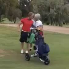 ‘F**king idiot’: Golf game descends into chaos