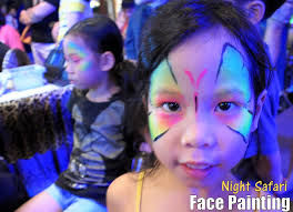 face painting thumb Night Safari Mystica Night. You can sense their excitement, as this was what I got, when I asked for a ... - face-painting