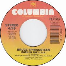 Image result for born in the usa bruce springsteen 45