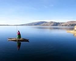 Image of El lago Titicaca, Perú