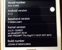 Firmware Samsung Galaxy Note LTE SHV-E160K/L/S (Android 4.1.2 Jelly Bean)