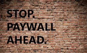 Image result for Images of paywalls