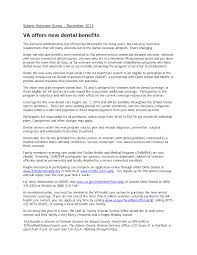 VA offers new dental benefits