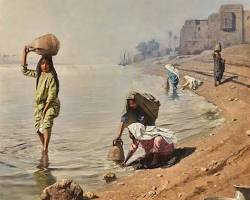 Water Carrier painting by Franz Xaver Kosler
