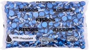 HERSHEY'S KISSES Dark Blue Foils Milk Chocolate ... - Amazon.com